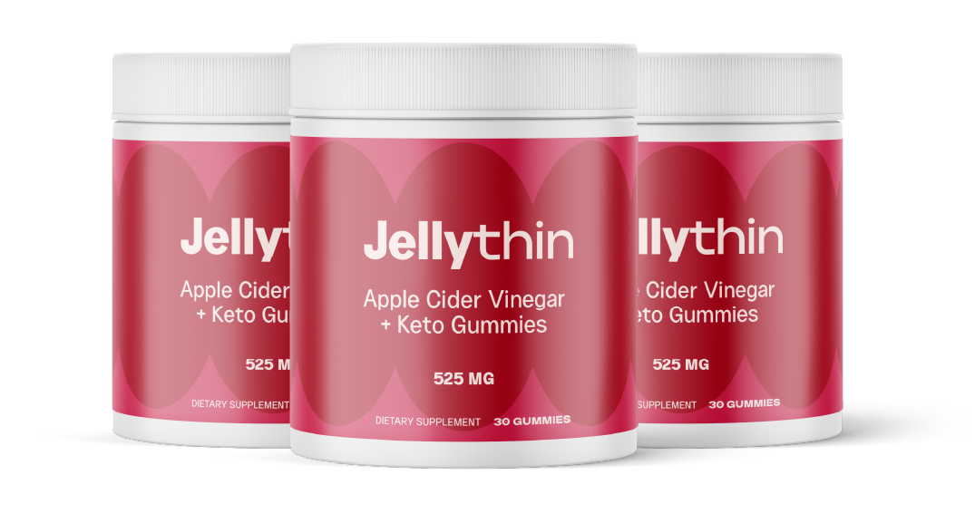 JellyThin official website 3 bottle ACV keto gummies pack